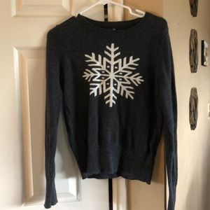 Grey snowflake sweater